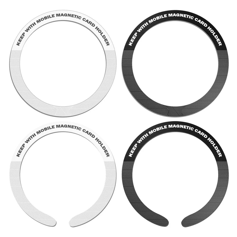 1PC/3PCS Stainless Steel Universal Magnetic Metal Plate Ring For Magsafe Wireless Charger Iron Sheet Sticker Car Phone Holder