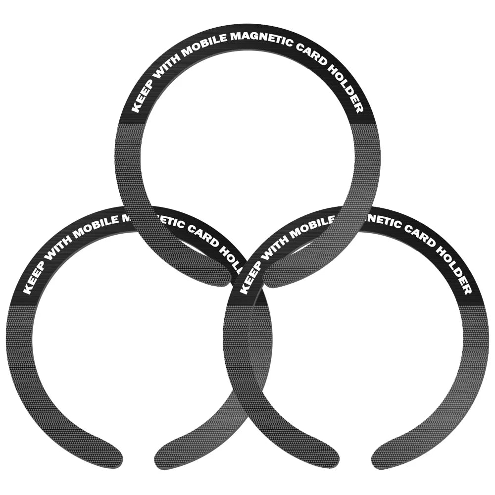 1PC/3PCS Stainless Steel Universal Magnetic Metal Plate Ring For Magsafe Wireless Charger Iron Sheet Sticker Car Phone Holder