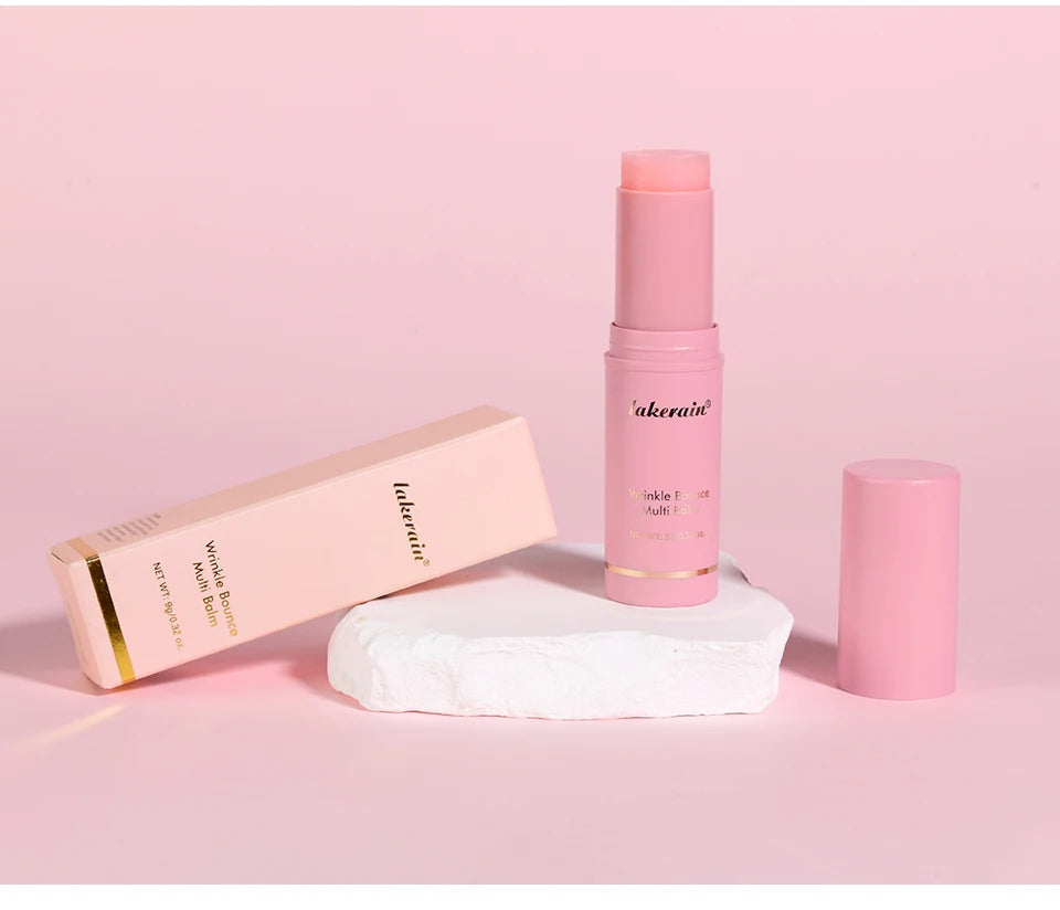 Wrinkle Bounce Multi Balm Extract Deep Hydrating Facial Skin Multi-functional Pink Balm Stick Skin Care Makeup Base Products